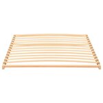 vidaXL Sommier à lattes Marron 120 x 190 cm Bois de hêtre massif
