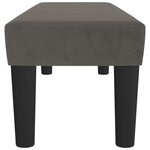 vidaXL Banc Gris foncé 100x30x30 cm Velours