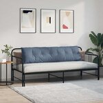 vidaXL Coussin de Dos Bleu 180 x 50 cm Tissu en velours côtelé