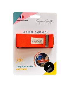 SERRE-PANTALON VÉLO RÉFLÉCHISSANT Orange Fluo
