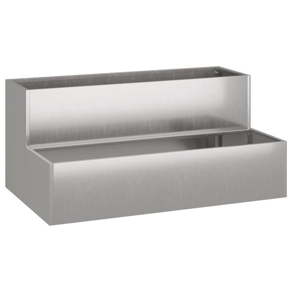 vidaXL Pot de jardin à deux niveaux 100x60x45 cm Acier inoxydable