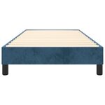 vidaXL Cadre de lit Bleu foncé 90x200 cm Velours