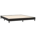 vidaXL Sommier à lattes de lit sans matelas noir 200x210 cm velours
