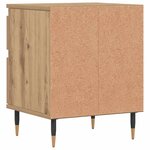 vidaXL Tables de chevet 2 Pièces chêne artisanal 40x35x50 cm