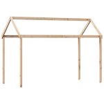 vidaXL Lit superposé et échelle et toit 80x200 cm bois de pin massif