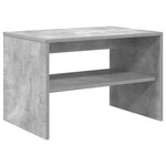 vidaXL Meuble TV gris béton 60x40x40 cm bois d'ingénierie