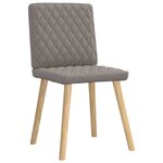 vidaXL Chaises à manger lot de 6 taupe tissu