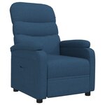 vidaXL Fauteuil inclinable Bleu Tissu