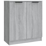 vidaXL Buffets 3 Pièces Sonoma gris Bois d'ingénierie