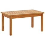 vidaXL Ensemble de canapé de jardin 5 Pièces Marron Bois d'acacia massif