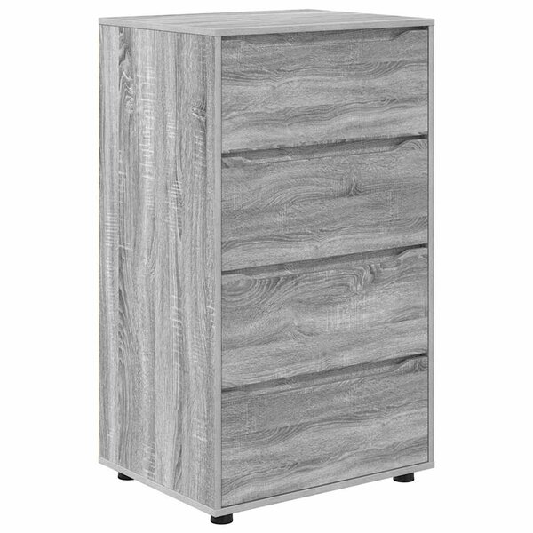 vidaXL Armoires de rangement 2 Pièces Gris Sonoma 60 x 48 x 105 cm