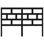 vidaXL Tête de lit Noir 126x4x100 cm Bois massif de pin