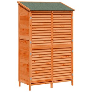 vidaXL Abri de jardin Marron 106 x 56 x 176 5 cm Bois de Sapin Massif