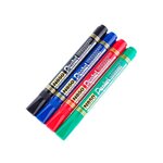 Pochette de 4 marqueurs permanent n850 pointe conique moyenne pentel