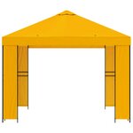vidaXL Pavillon 3 x 3 m Jaune Polyester et Acier 190 gsm