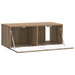 vidaXL Meuble TV mural 98 x 31 cm Chêne artisanal Bois d'ingénierie