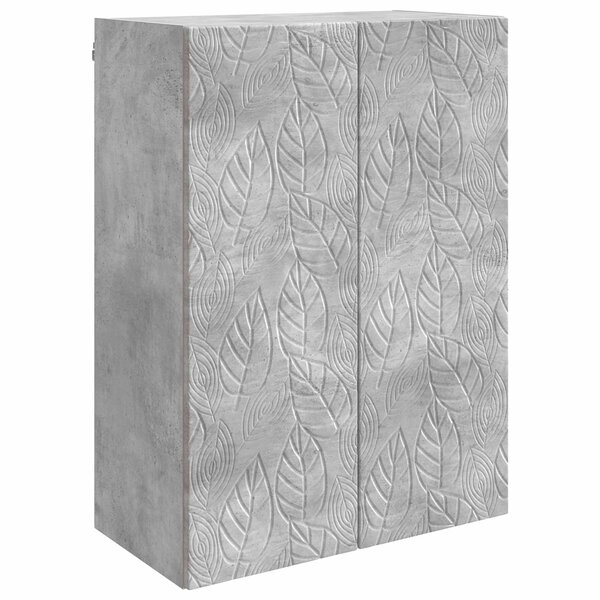 vidaXL Armoire Murale 66 x 34 5 x 90 cm Bois d'ingénierie Gris béton