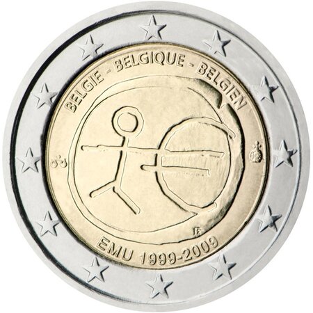 Pièce de monnaie 2 euro commémorative Belgique 2009 – EMU