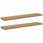 vidaXL Étagère Murale 2 Pièces Marron 120 x 23 5 x 4 cm Bois d'ingénierie