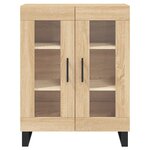 vidaXL Buffet haut Chêne sonoma 69 5x34x180 cm Bois d'ingénierie