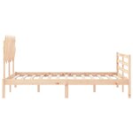 vidaXL Cadre de lit sans matelas 120x200 cm bois massif