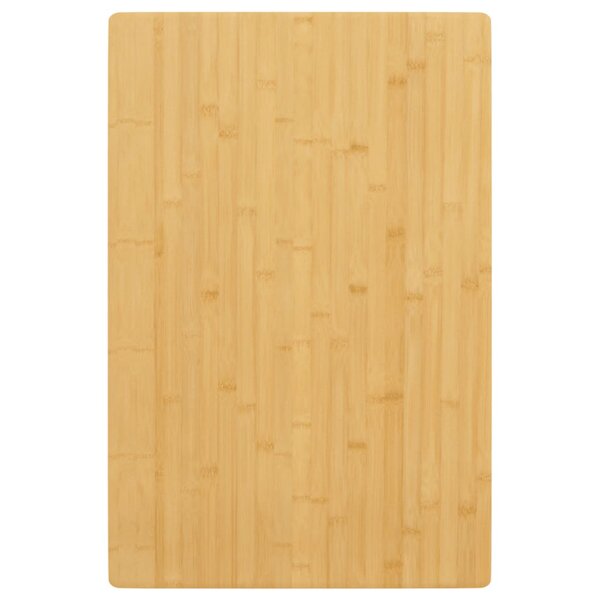 vidaXL Dessus de table 60x100x2 5 cm bambou