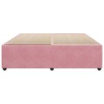 vidaXL Cadre de lit Rose 180x200 cm Velours