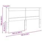 vidaXL Tête de lit Bois Ancien 180 cm Bois d'ingénierie