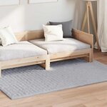 vidaXL Tapis de surface HUARTE Gris 170 x 120 cm Polyester