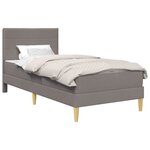 vidaXL Cadre de lit 80 x 200 cm Taupe
