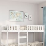 vidaXL Lit pour enfants sans matelas blanc 90x200cm bois de pin massif