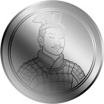 Pièce de monnaie en Platine 25 Dollars g 0.062 (1/500 oz) Millésime 2026 TERRACOTTA ARMY