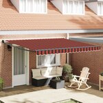 vidaXL Auvent Rétractable Orange et marron 350 x 250 cm