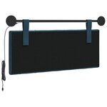 vidaXL Tête de lit suspendue Avec lumière LED Bleu Velours