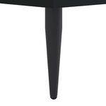 vidaXL Cadre de lit sans matelas noir 75x190 cm bois ingénierie