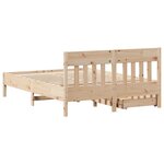 vidaXL Cadre de lit sans matelas 135x190 cm bois de pin massif