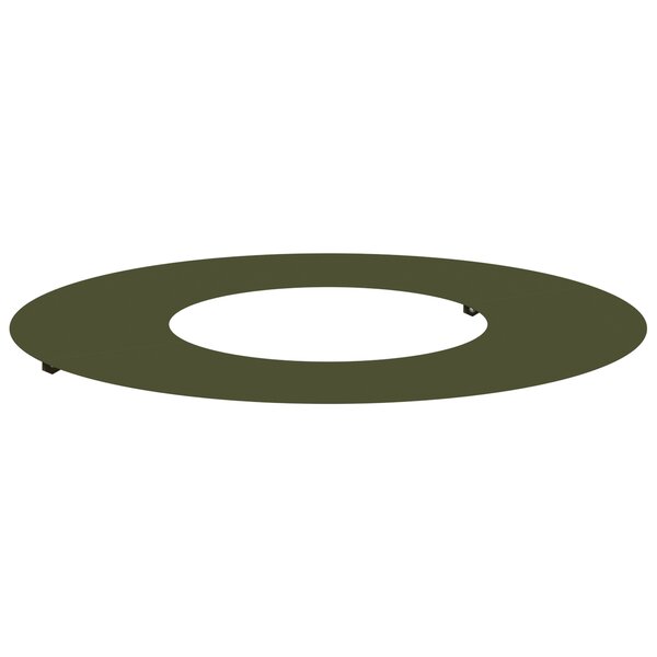 vidaXL Pot de Fleur en Plastique Vert olive Plastique Grand Pot Rond