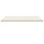 vidaXL Auvent rétractable automatique crème 5x3 m