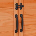 vidaXL Abri de jardin avec toit Marron 106 5 x 56 x 113 5 cm