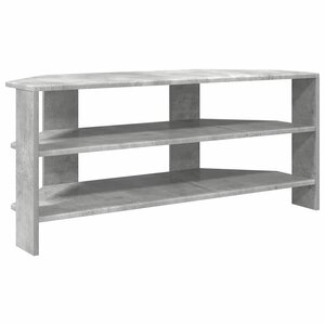 vidaXL MeubleTVd'Angle Gris béton 102x40 5x45cm Bois d'ingénierie