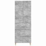 vidaXL Ensemble de Meubles 2 Pièces Gris béton 66 x 34 5 x 90 cm