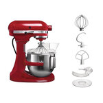 Batteur mélangeur professionnel k5 rouge - kitchenaid -  - acier inoxydable4 8264 x338x411mm