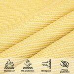 vidaXL Voile d'ombrage 160 g/m² Beige 2x3 m PEHD