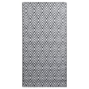 vidaXL Tapis d'extérieur ARAKIL Blanc et noir 160x230 cm PP