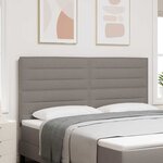 vidaXL Tête de lit avec tête de lit Taupe 180 cm Cuir synthétique