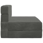 vidaXL Canapé-lit pliable Gris foncé 70 x 72 x 60 cm Tissu