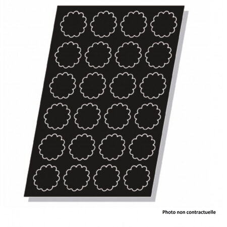 Moule flexipan® plaque silicone 24 mini gâteaux ronds - pujadas -  - silicone x15mm