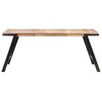 vidaXL Table de salle à manger 180x90x76 cm Bois de manguier massif