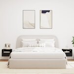 vidaXL Meubles TV muraux 2 Pièces noir 40x30x30 cm bois d'ingénierie