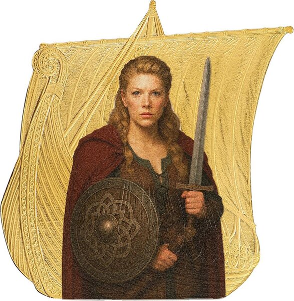 Monnaie LAGERTHA Sail with the Vikings 1 Oz Argent 1$ Niue 2026